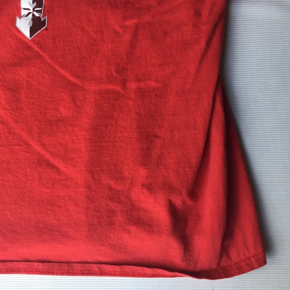 Cleveland Indians T Shirt Mens Large MLB Baseball Red Short Sleeve Adult Genuine - Picture 3 of 12
